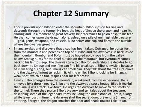 Chapter 12 Hobbit Summary