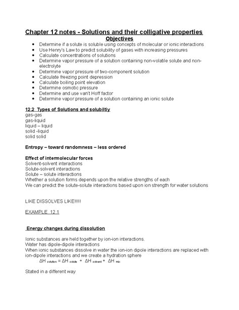 Chapter 12 Notes Ms Herberholzs Class Website