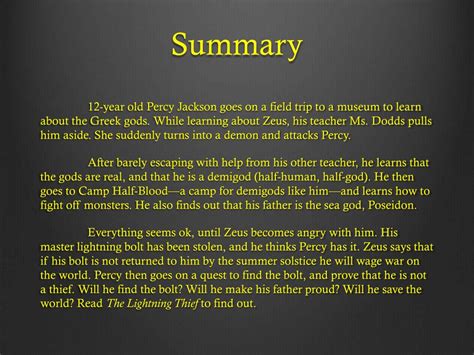 Chapter 12 Percy Jackson Summary
