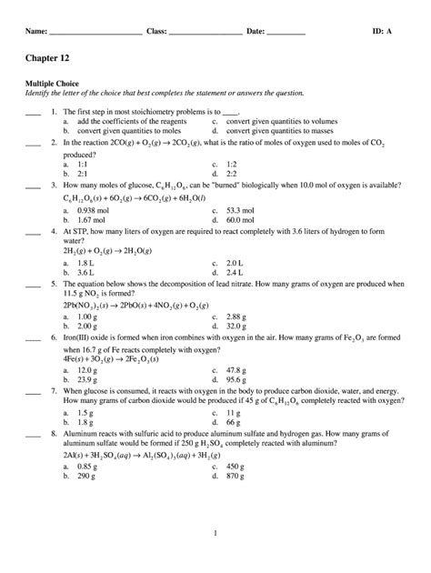 Chapter 12 Test M Lingerfelts Blog