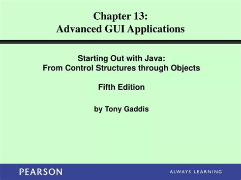Chapter 13 Advanced Gui Applications