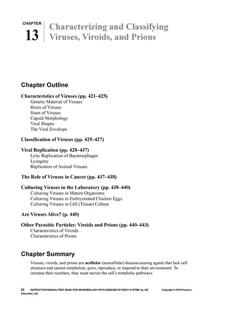 Chapter 13 Characterizing And Classifying Viruses Viroids