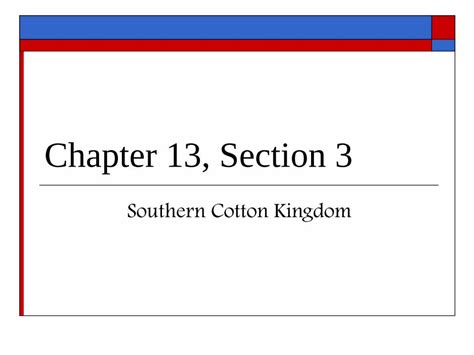 Chapter 13 Section 3