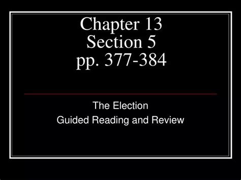 Chapter 13 Section 5
