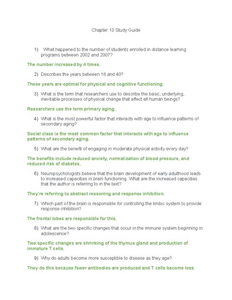 Chapter 13 Study Guide Accounting