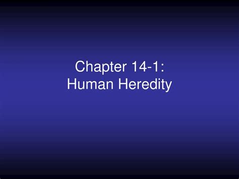 Chapter 14 1 The Human Genome Answer Key