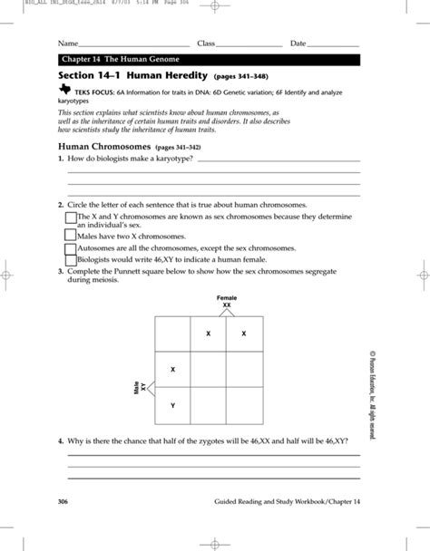 Chapter 14 Human Heredity Pages 342 343