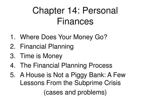 Chapter 14 Personal Finance