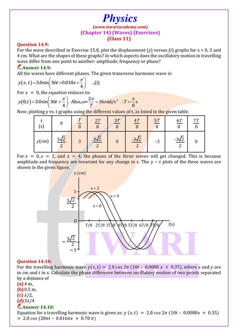 Chapter 14 Physics Answers