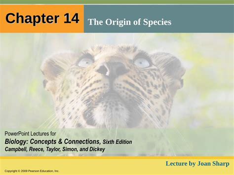 Chapter 14 The Origin Of Species Study Guide Answers