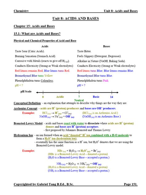 Chapter 15 1 Acids Bases Answers