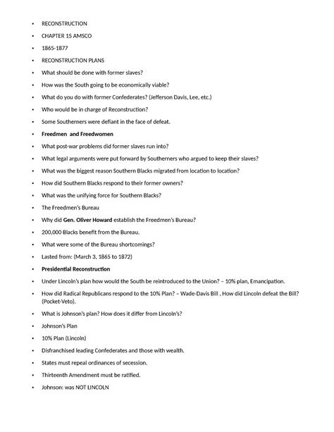 Chapter 15 Amsco Apush