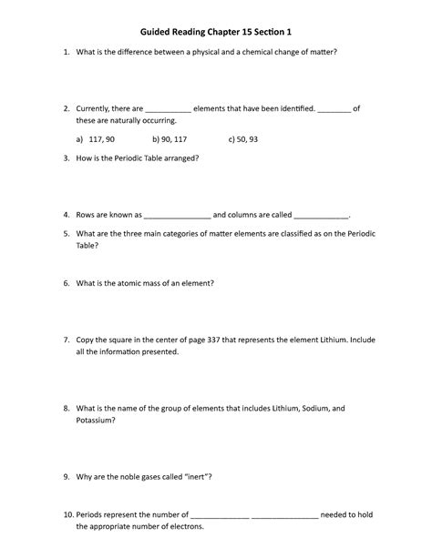 Chapter 15 Section 1 Guided Reading A New Deal Fights The Depression
