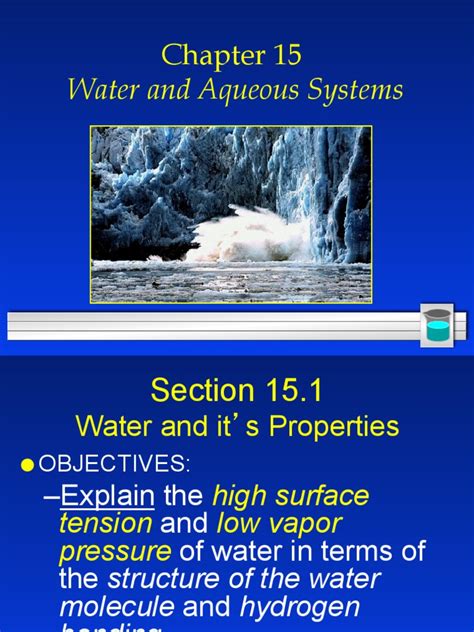 Chapter 15 Water Aqueous Systems Answer Key