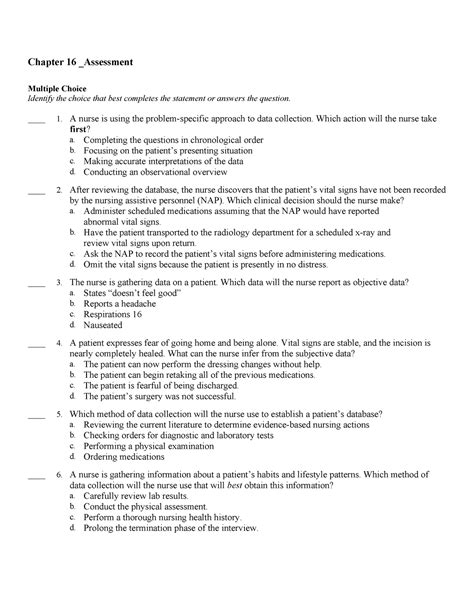 Chapter 16 Assessment 1