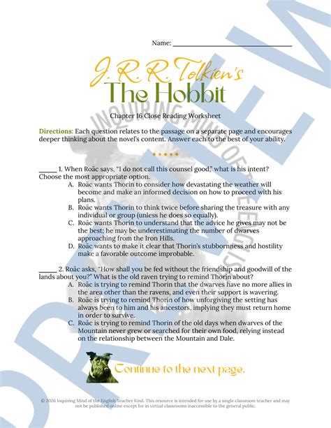 Chapter 16 Of The Hobbit