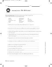 Chapter 16 Section 3 Reteaching Activity The Holocaust Answers