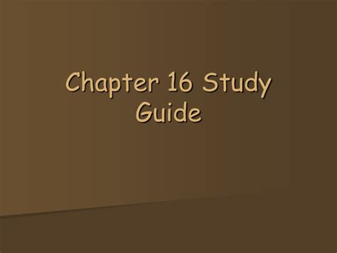 Chapter 16 Study Guide Physics Principles And Problems Answers