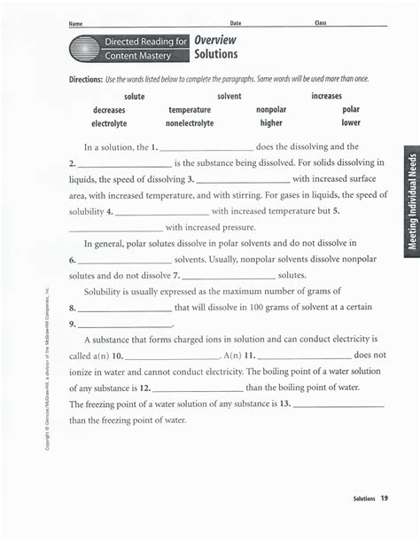 Chapter 16 Worksheets Answers