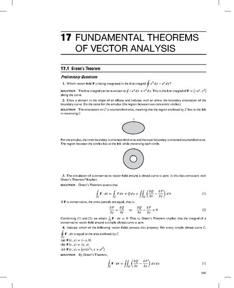 Chapter 17 Fundamental Theorems Of Vector Calculus