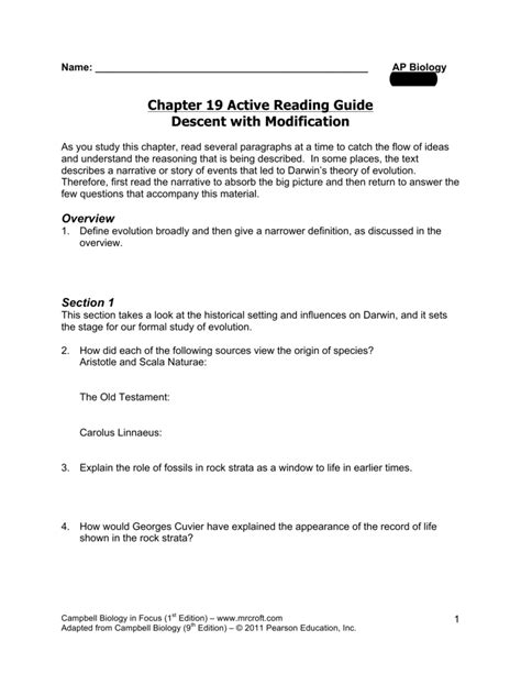 Chapter 18 Ap Bio Reading Guide Answers