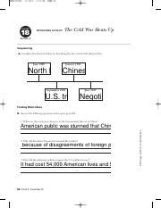 Chapter 18 Sections 2 Reteaching Activity The Cold War Heats Up Key