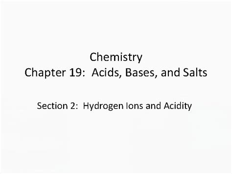 Chapter 19 Acids Bases And Salts
