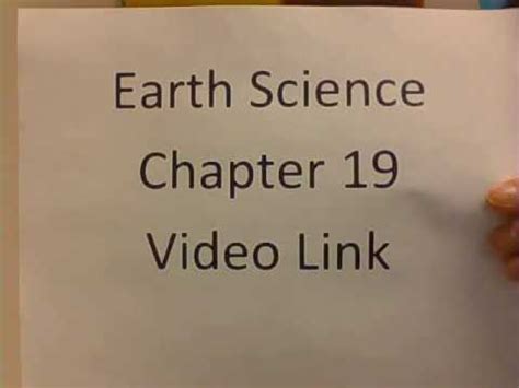 Chapter 19 Earth Science