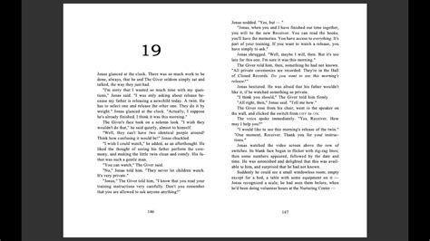 Chapter 19 In The Giver
