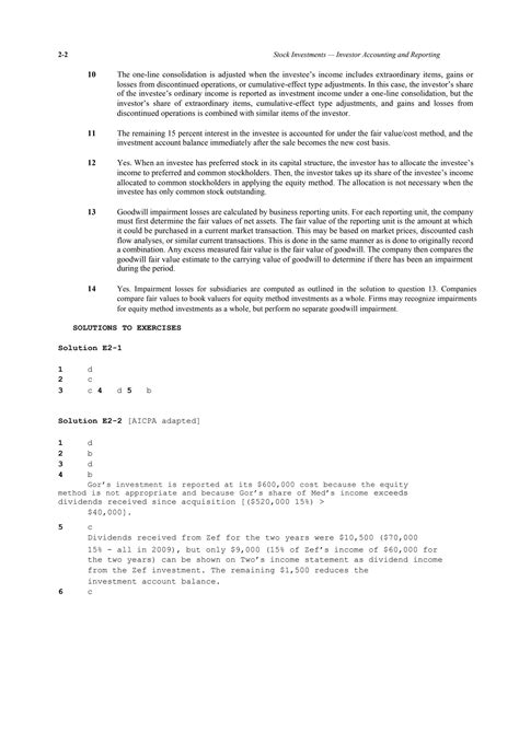Chapter 2 Advanced Accounting 11e