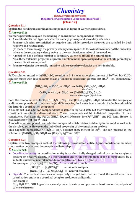 Chapter 2 Chemistry Packet Key Teacherweb