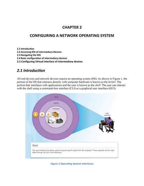 Chapter 2 Configuring A Network Operating System