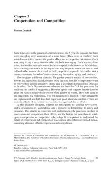 Chapter 2 Cooperation And Competition Springer