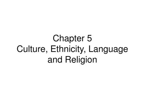 Chapter 2 Ethnicity Language And Populations Springer