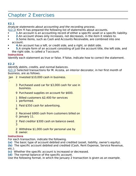 Chapter 2 Exercises 2 2 2 4 5 6 Test Bank 360