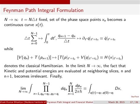 Chapter 2 Feynman Path Integral Formulation Springer