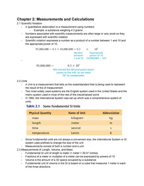 Chapter 2 Measurements And Calculations Studocu Measurements And Calculations Worksheet - Measurements And Calculations Worksheet