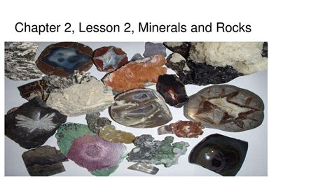 Chapter 2 Minerals And Rocks Section 1 Summary Mr E Science