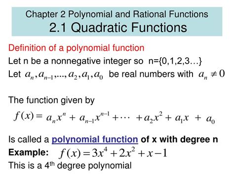chapter 2 polynomial and rational functions