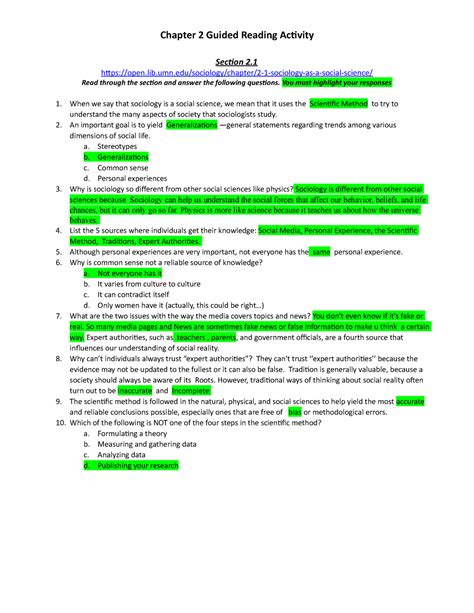 Chapter 2 Section 2 Guided Reading And Review The Coming Of Independence Answers