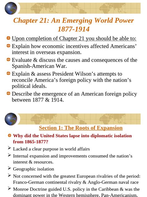 Chapter 21 An Emerging World Power Test Page For The