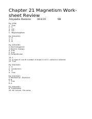 Chapter 21 Magnetism Section 2 Electromagnetism