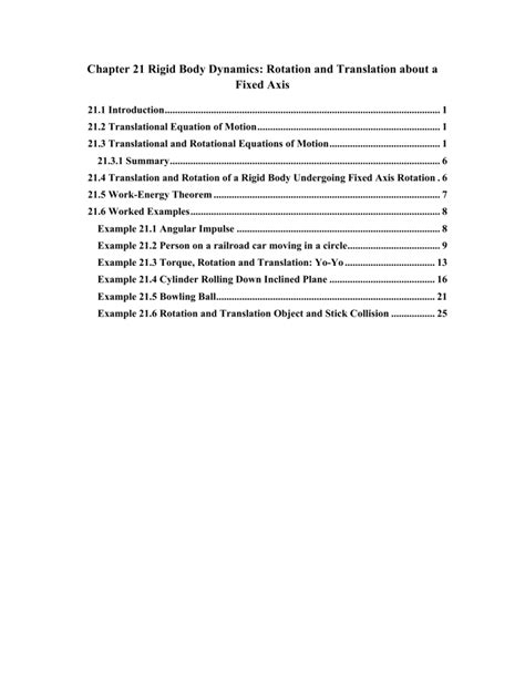 Chapter 21 Rigid Body Dynamics Rotation And Translation