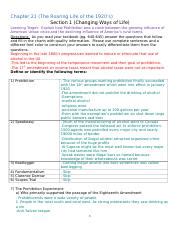Chapter 21 Section 1 Guided Reading And Review Diversity Discrimination In American Society Filled