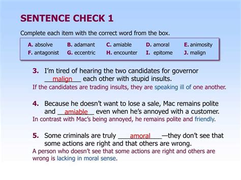 chapter 23 sentence check 2