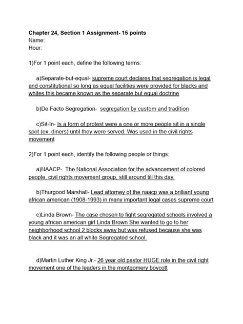 Chapter 24 Section 1 A Conservative Movement Emerges Answers
