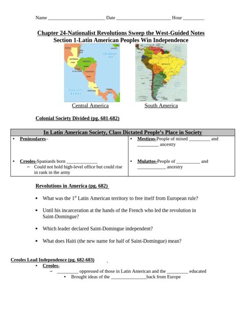 Chapter 24 Section 1 Guided Reading War In Europe