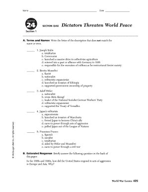 Chapter 24 Section 1 World History