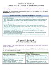 Chapter 25 Section 1 Guided Reading