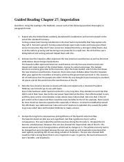 Chapter 27 Guided Reading Imperialists Divide Africa Answers